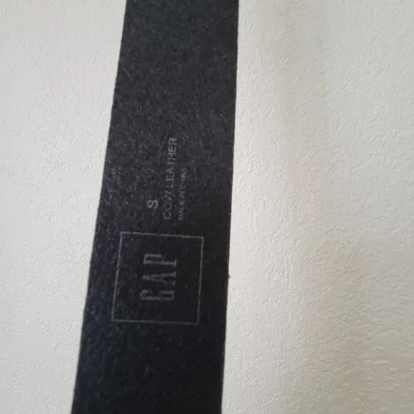 GAP Double Ring Leather Belt Black Small - Picture 4 of 5